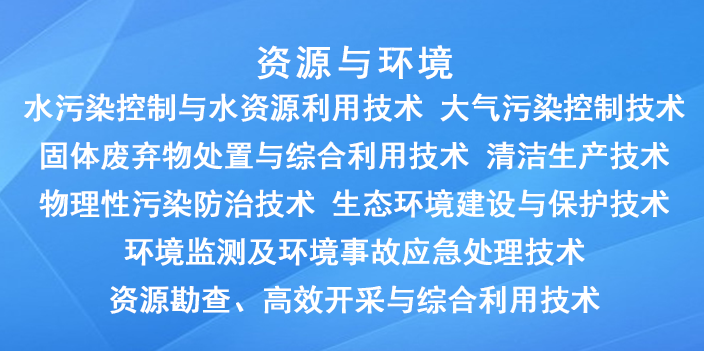 国家重点支持的高新（资源与环境）技术领域有哪些？