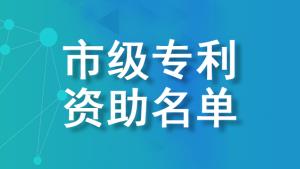 重庆市知识产权局：2021年度市级专利资助名单公示