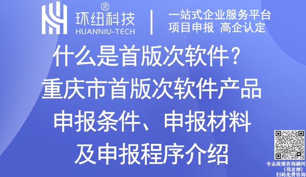 重庆首版次软件申报